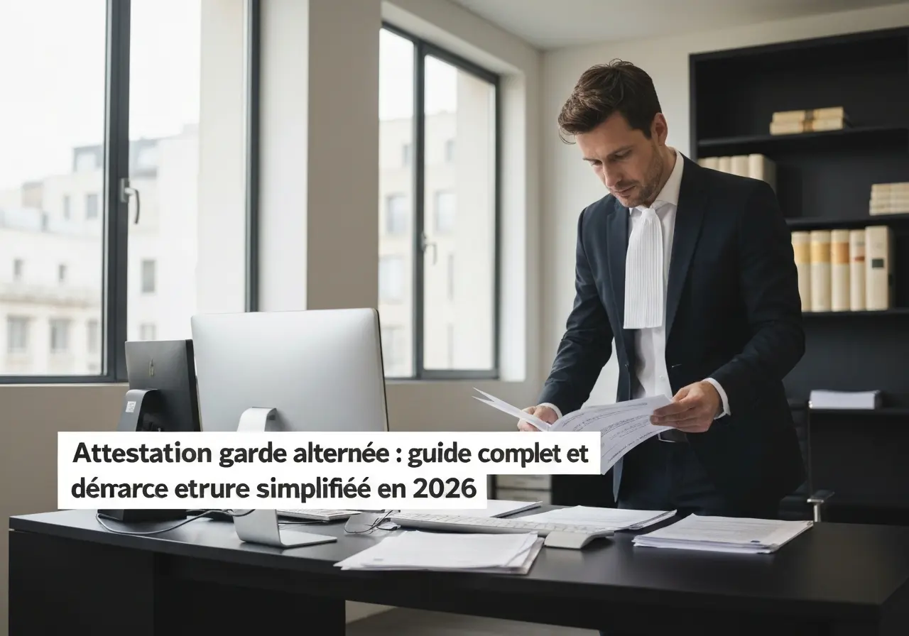 Attestation garde alternée : guide complet et démarche simplifiée en 2026