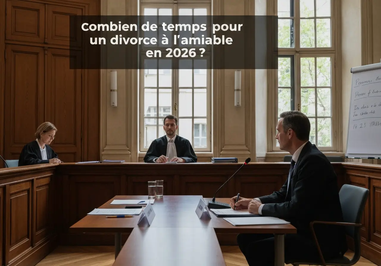 Combien de temps pour un divorce à l'amiable en 2026 ? Durée et délais