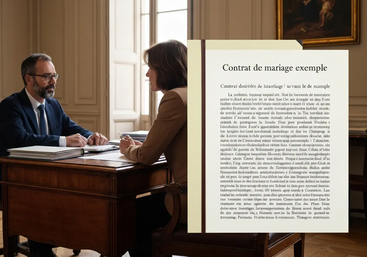 Contrat de mariage exemple : Protégez vos biens avant le divorce