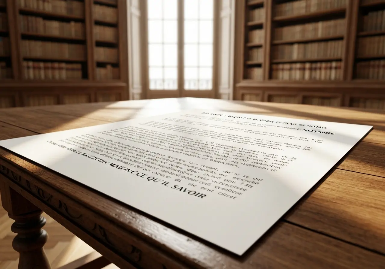 Divorce : Rachat de Maison et Frais de Notaire, Ce Qu'il Faut Savoir