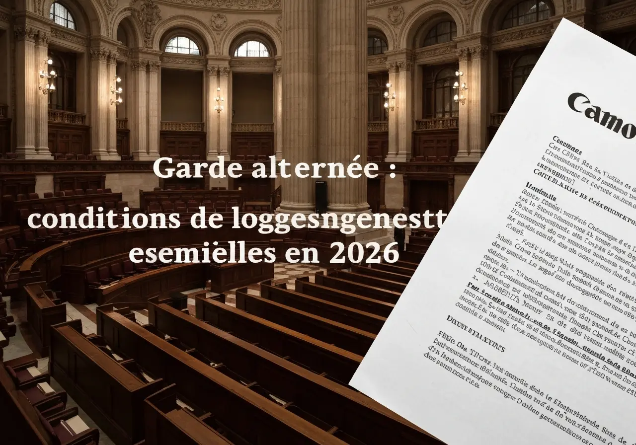 Garde alternée : conditions de logement essentielles en 2026