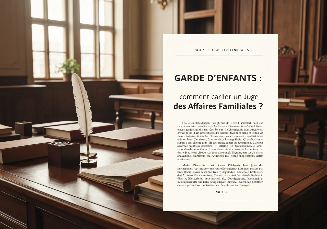 Garde d'enfants : comment contacter un Juge des Affaires Familiales ?