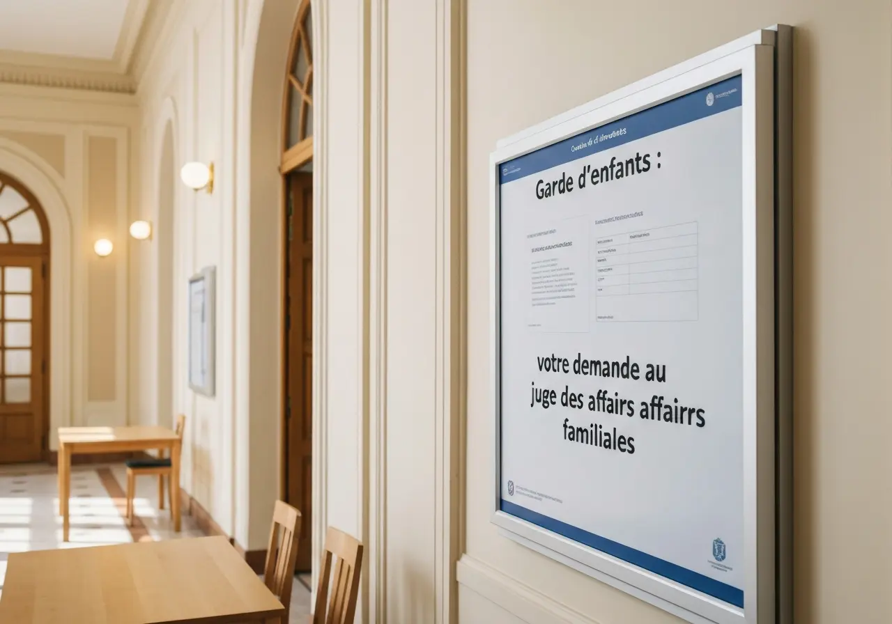 Garde d'enfants : votre demande au juge aux affaires familiales