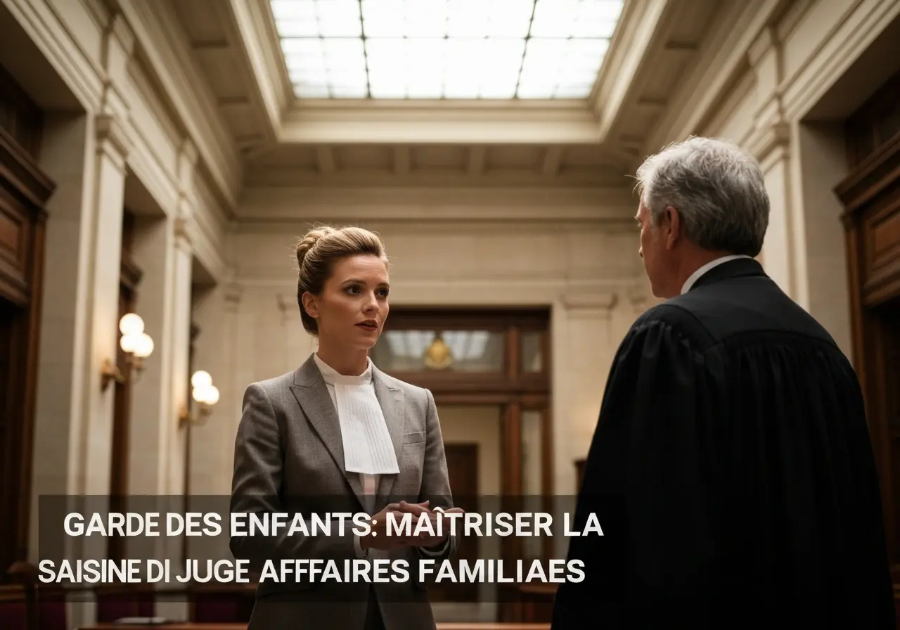 Garde des Enfants : Maîtriser la Saisine du Juge Affaires Familiales