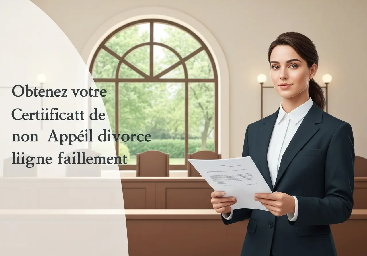 Obtenez votre certificat de non appel divorce en ligne facilement