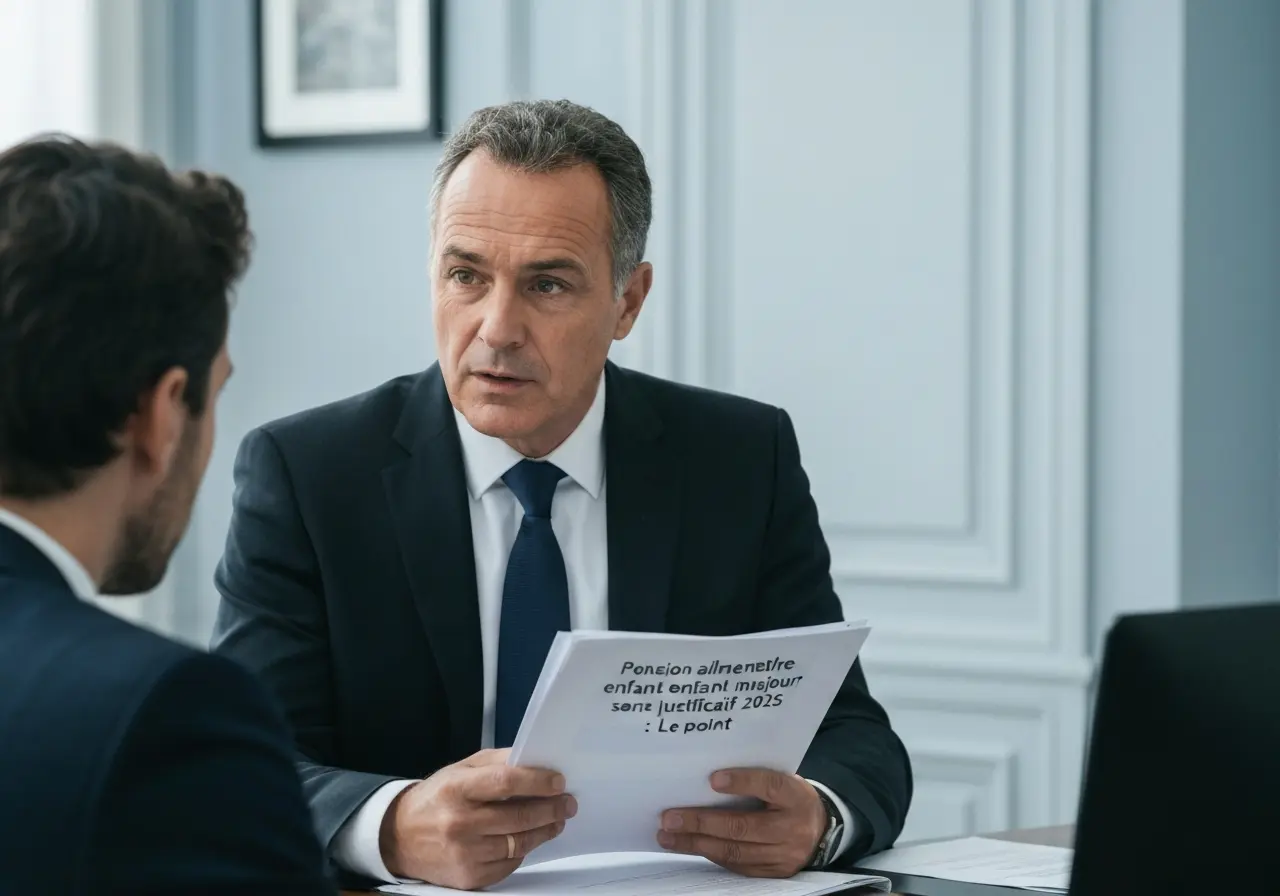 Pension alimentaire enfant majeur sans justificatif 2025 : le point